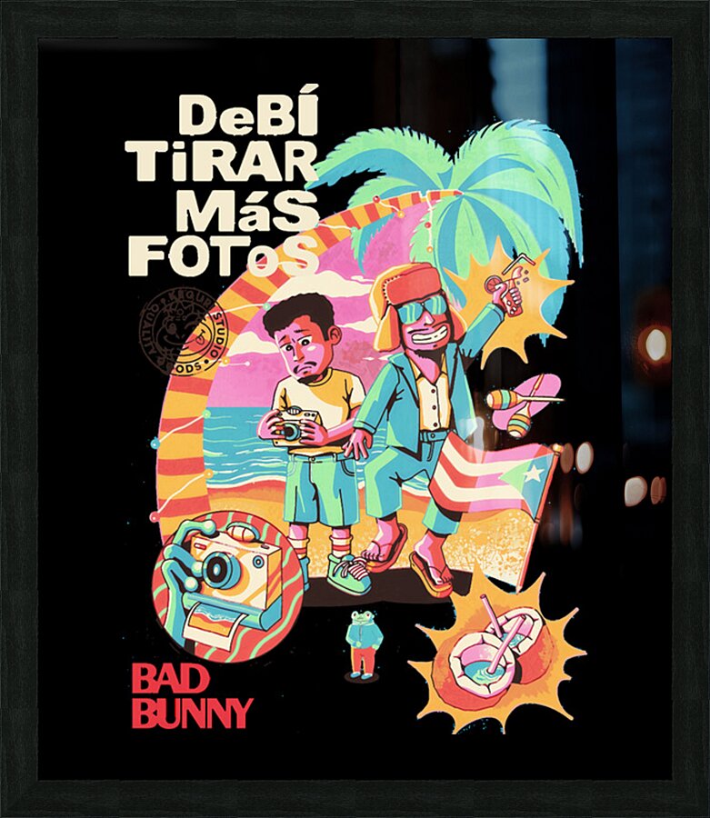 Bad Bunny 55 Picture Frame print