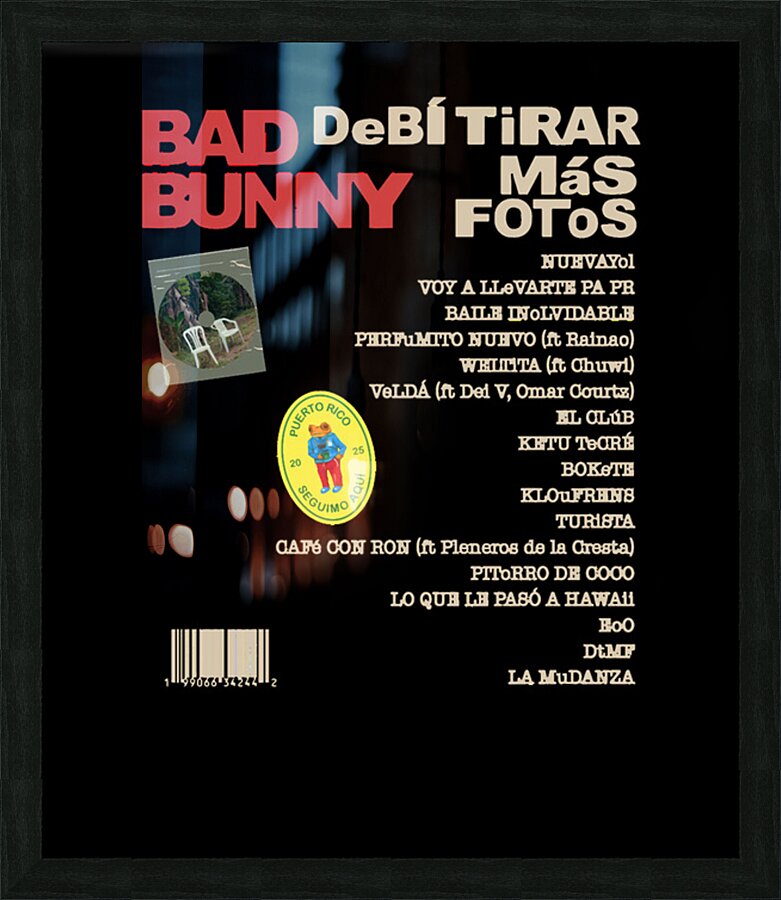 Bad Bunny 61 Picture Frame print