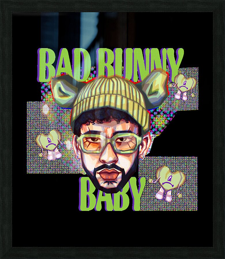 Bad Bunny 64 Picture Frame print