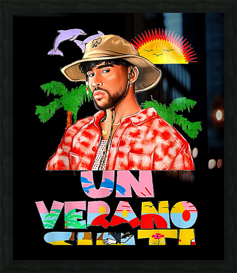 Bad Bunny 4 Picture Frame print
