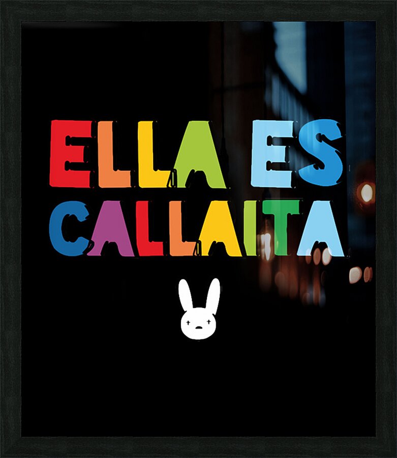 Bad Bunny 7 Picture Frame print