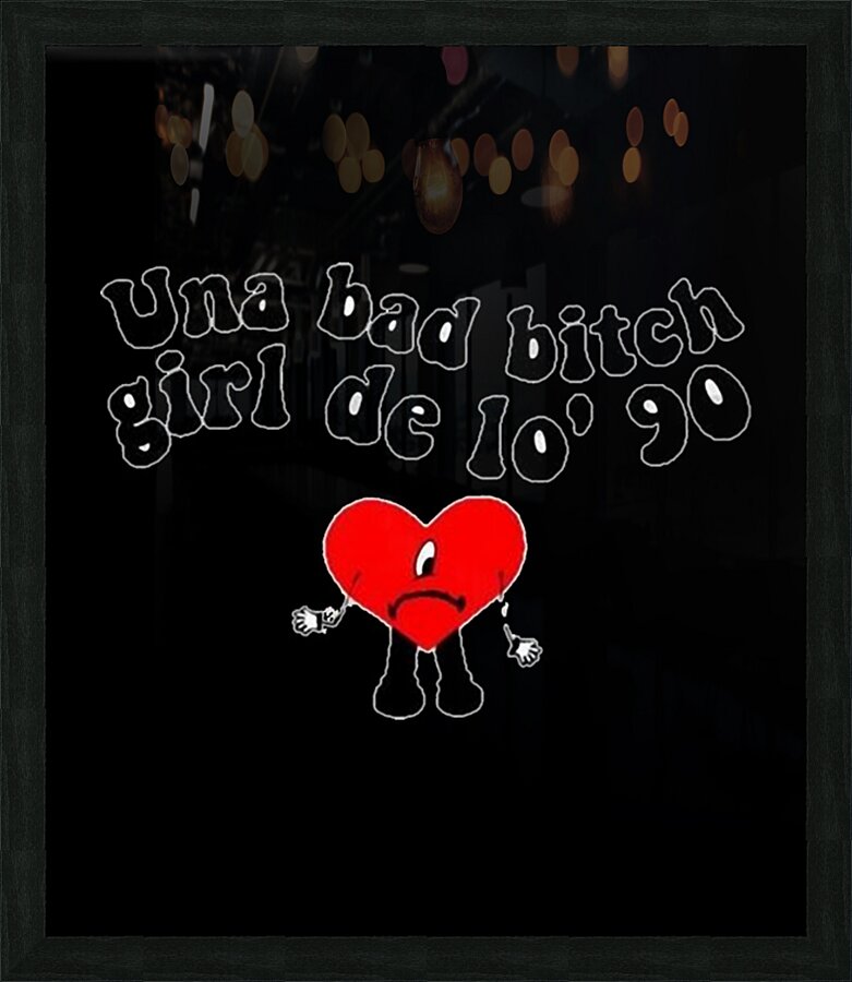 Bad Bunny 8 Picture Frame print