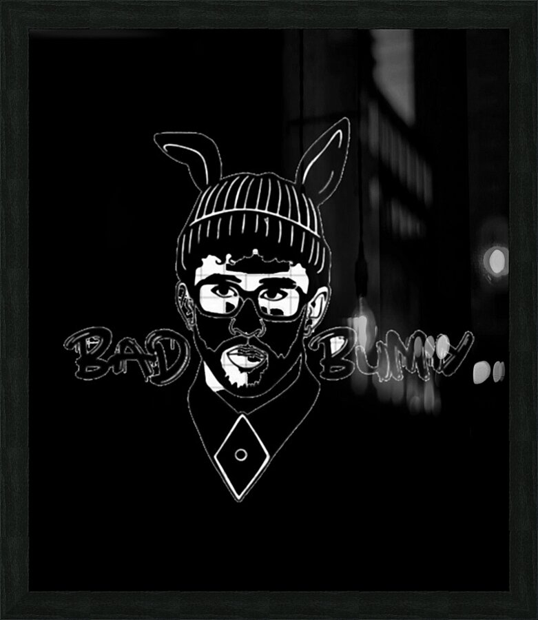 Bad Bunny 12 Picture Frame print