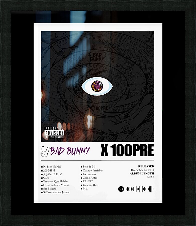 Bad Bunny 13 Picture Frame print