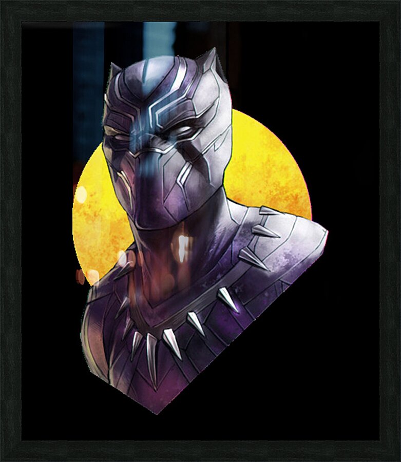 Black Panther 4 Picture Frame print