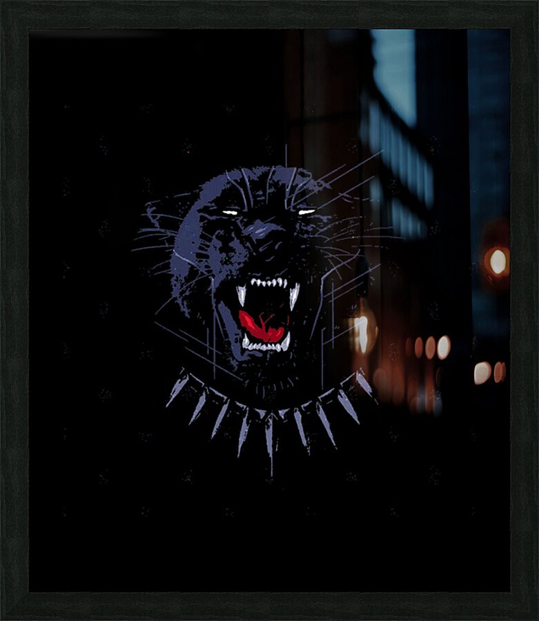 Black Panther 9 Picture Frame print