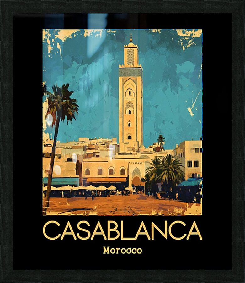 Casablanca 21 Picture Frame print