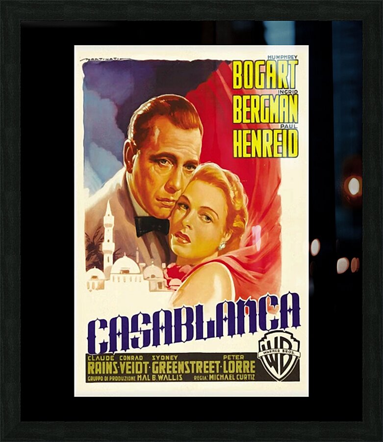 Casablanca 5 Picture Frame print