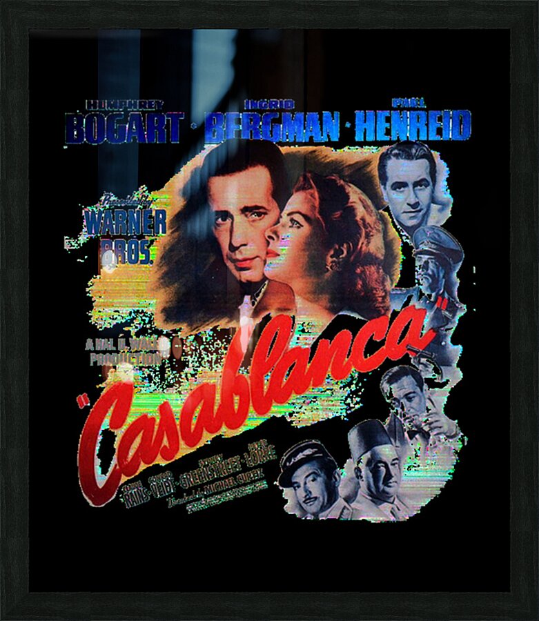 Casablanca 21 Picture Frame print