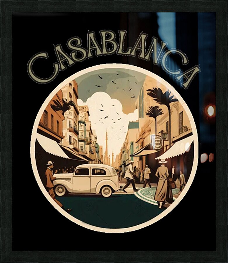 Casablanca 33 Picture Frame print