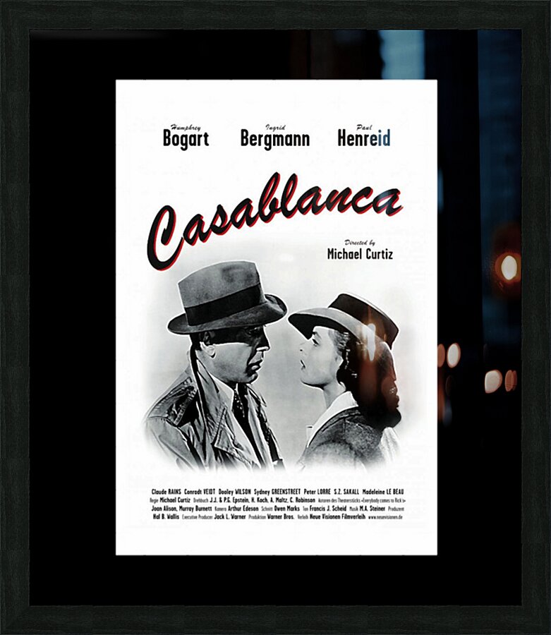 Casablanca 39 Picture Frame print