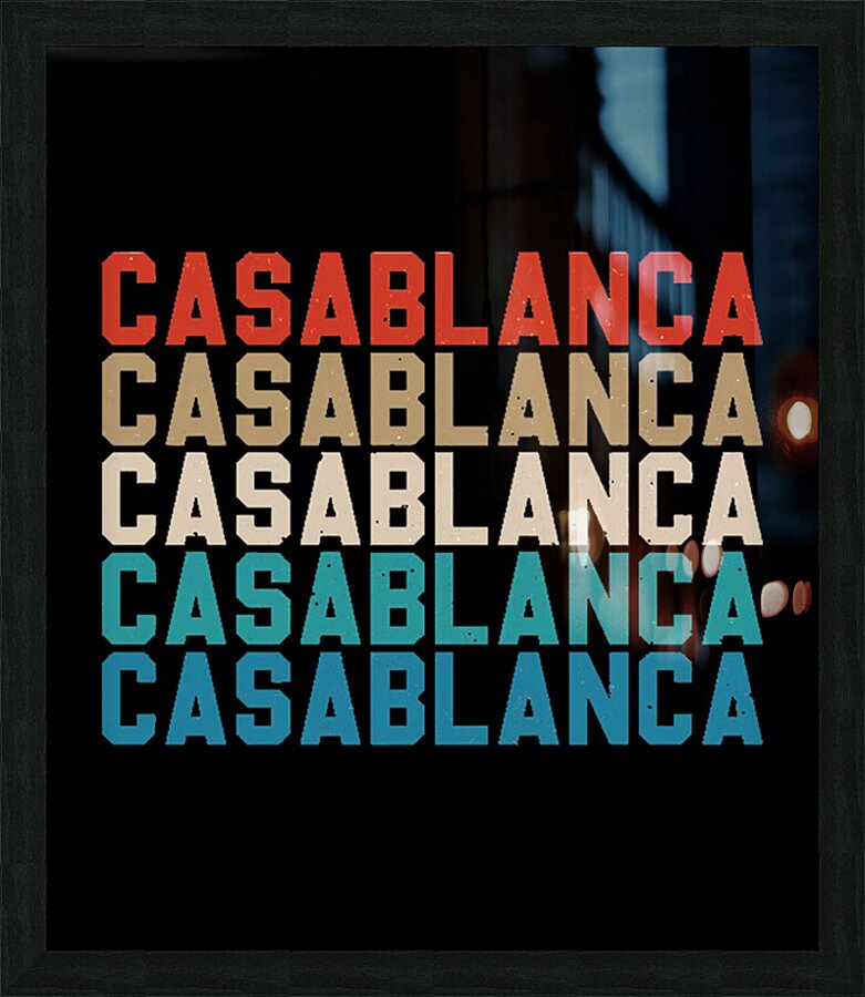 Casablanca 49 Picture Frame print