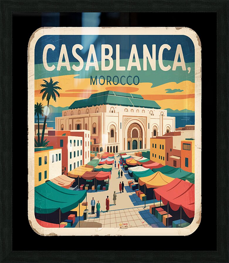 Casablanca 50 Picture Frame print