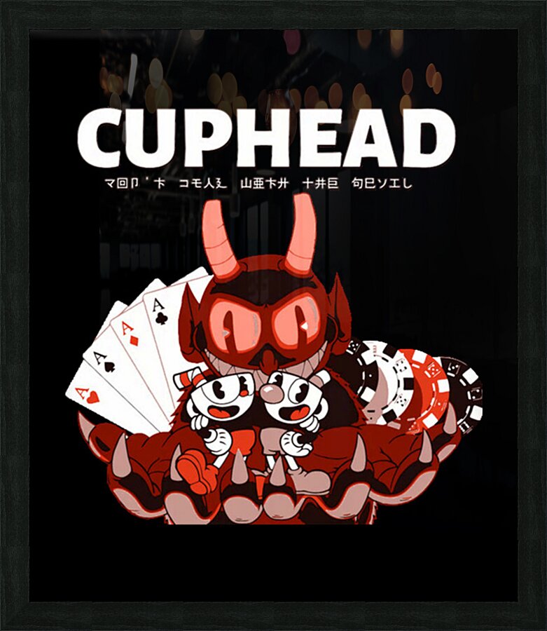 Cuphead 6 Picture Frame print