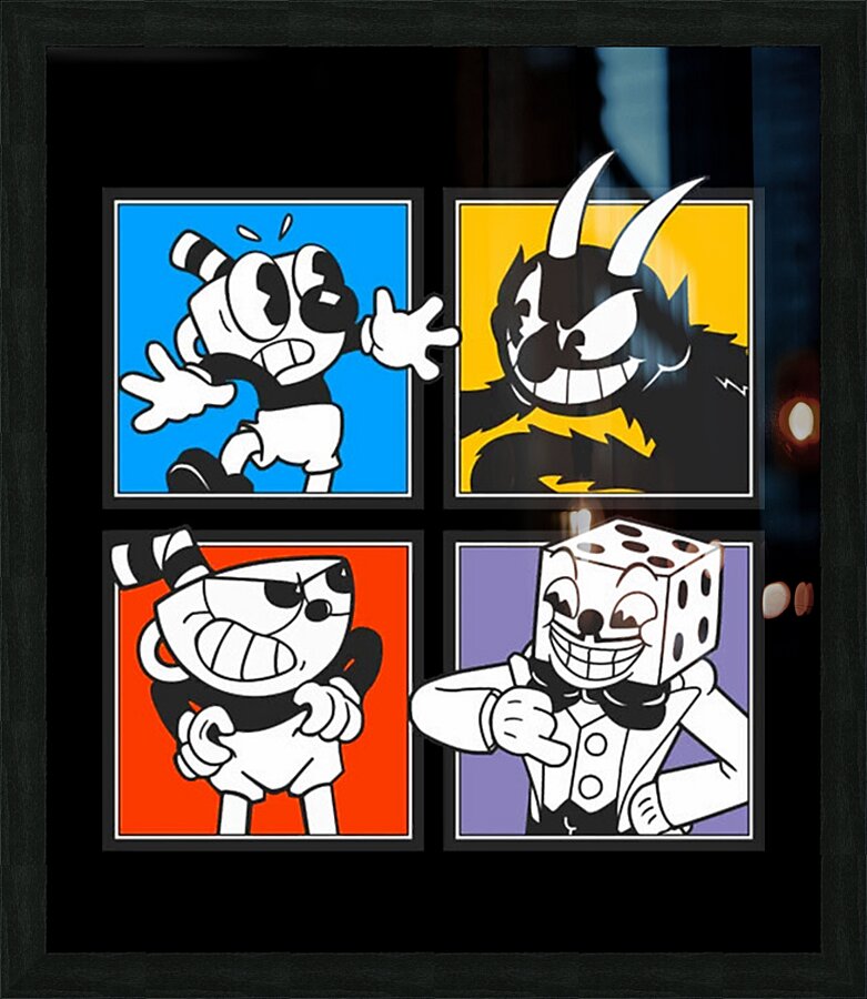 Cuphead 7 Picture Frame print
