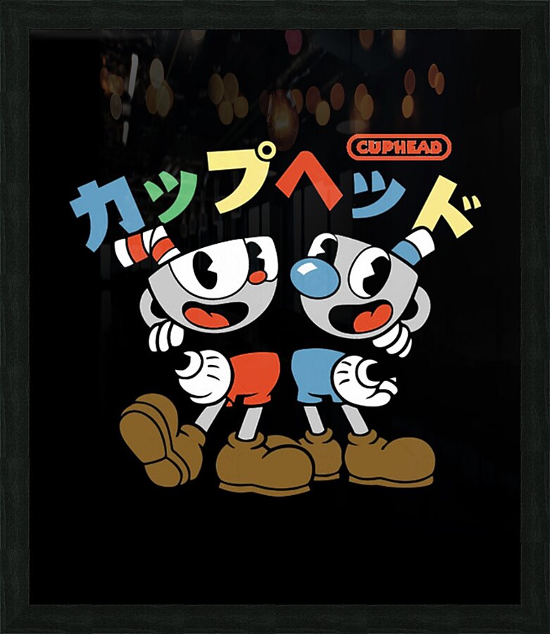Cuphead 12 Picture Frame print