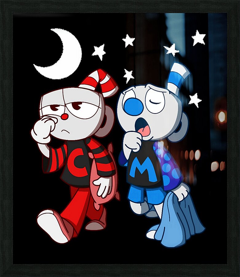 Cuphead 13 Picture Frame print