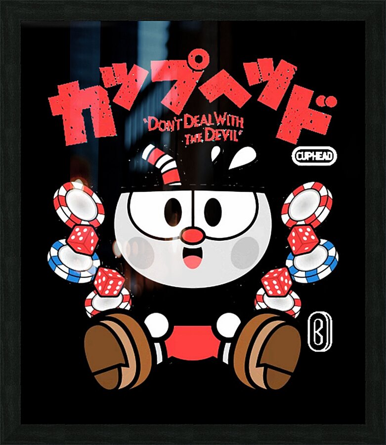 Cuphead 14 Picture Frame print