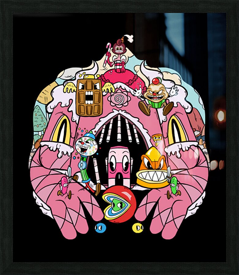 Cuphead 15 Picture Frame print