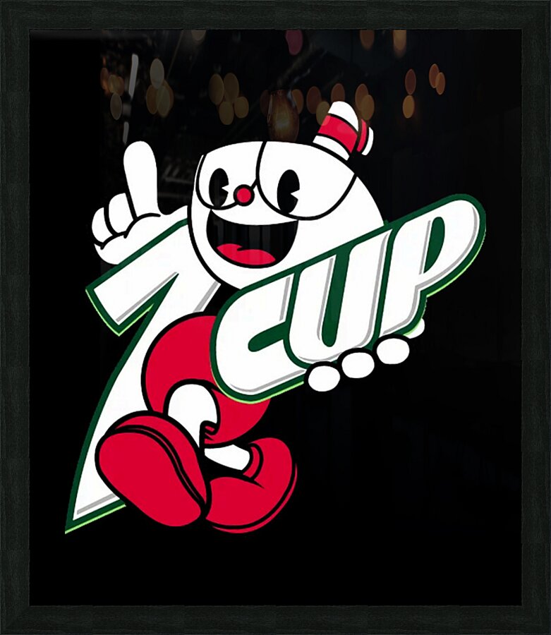 Cuphead 16 Picture Frame print