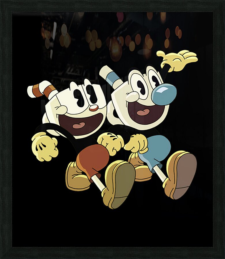 Cuphead 17 Picture Frame print