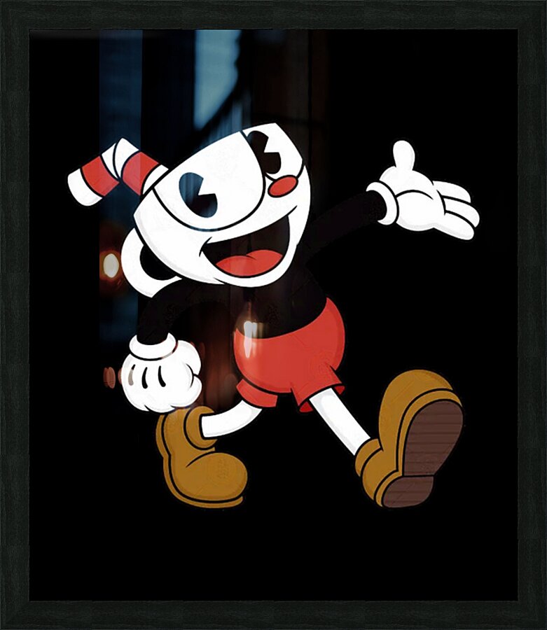 Cuphead 19 Picture Frame print