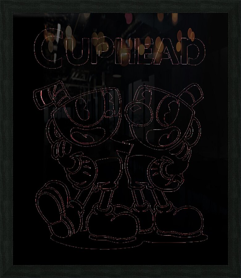 Cuphead 20 Picture Frame print
