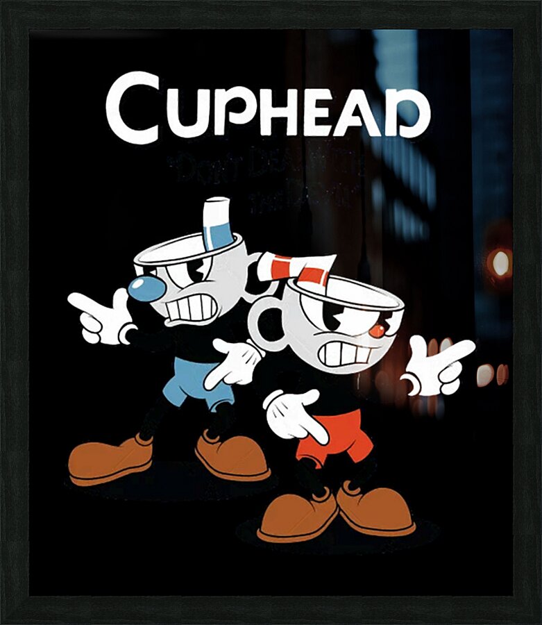 Cuphead 29 Picture Frame print