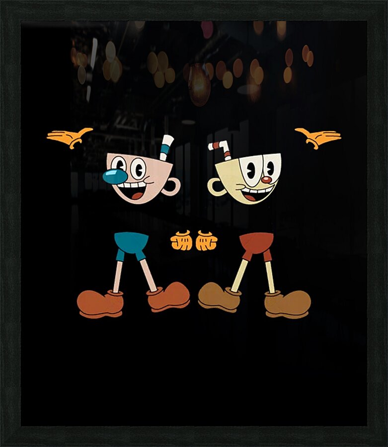 Cuphead 45 Picture Frame print