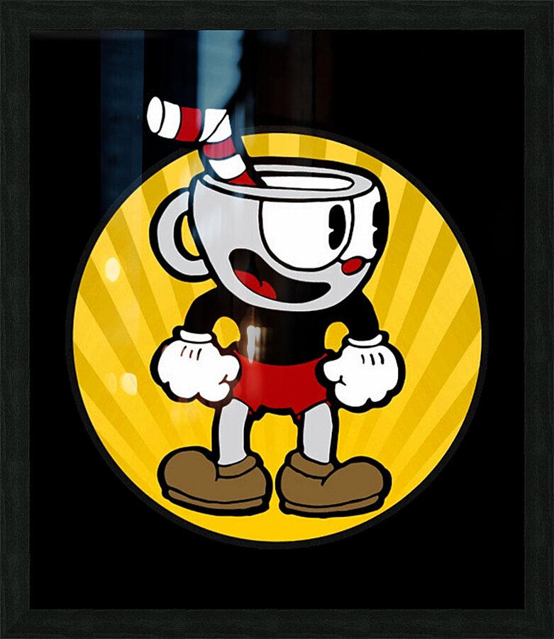 Cuphead 52 Picture Frame print