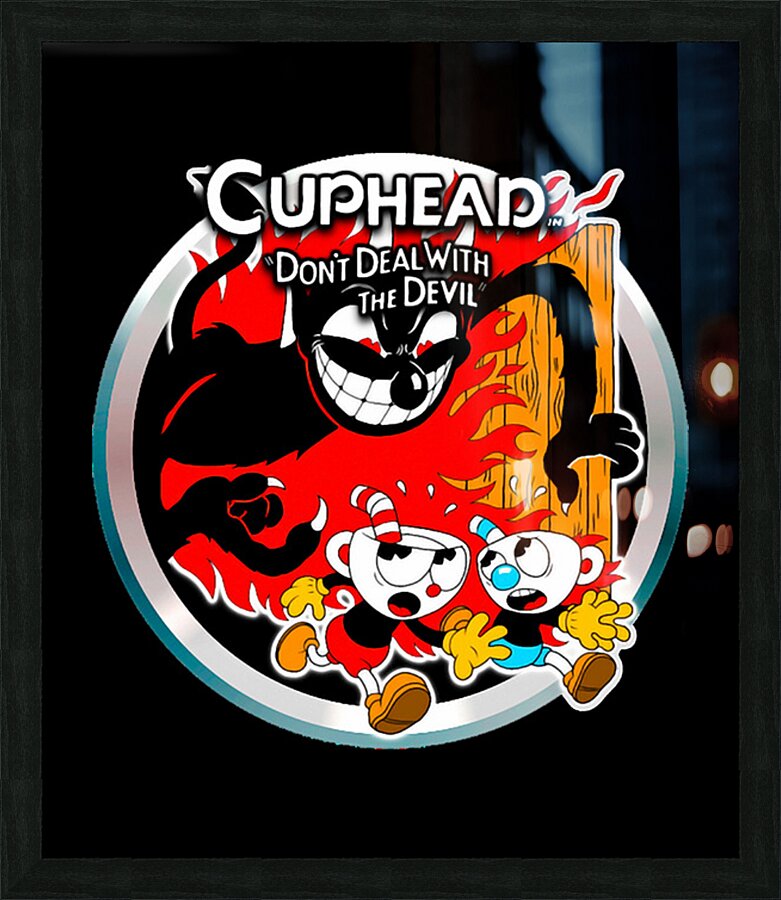 Cuphead 5 Picture Frame print