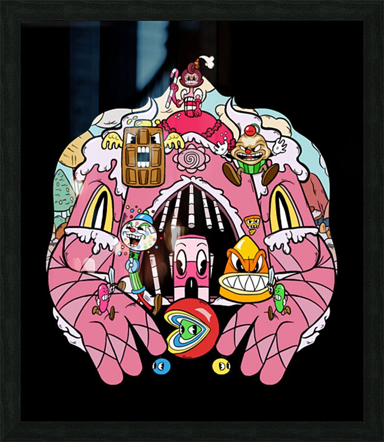 Cuphead 6 Picture Frame print