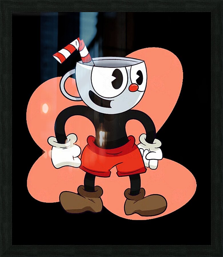 Cuphead 9 Picture Frame print