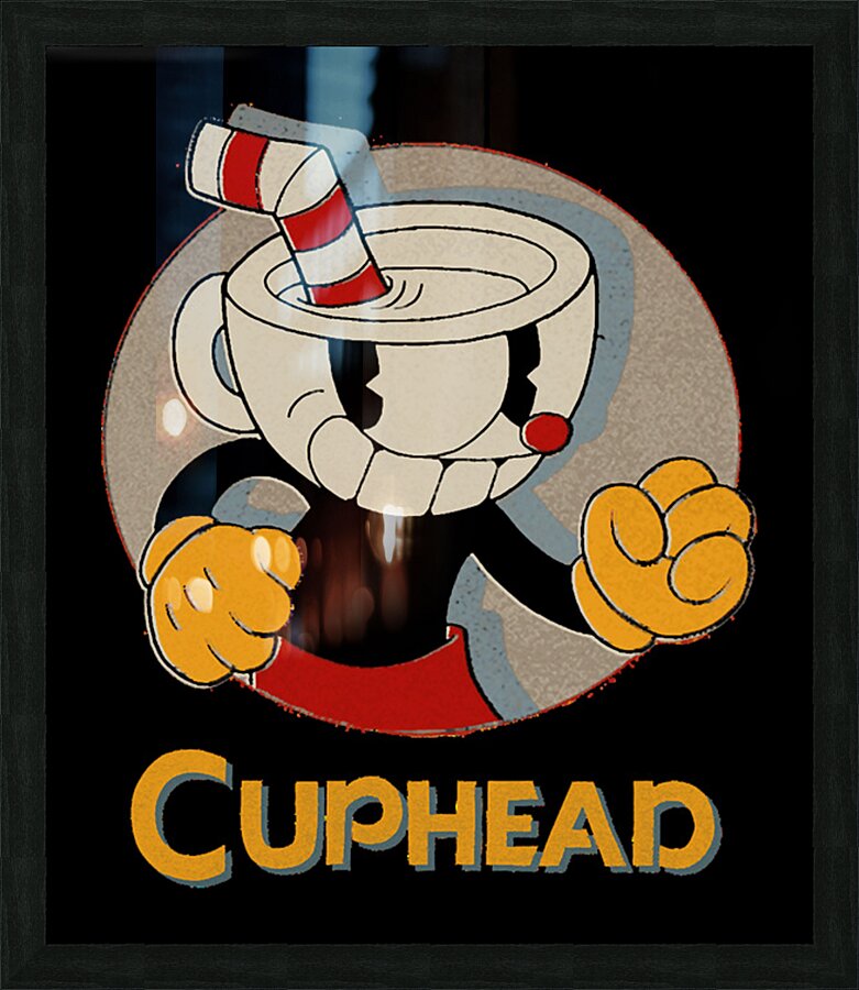 Cuphead 15 Picture Frame print