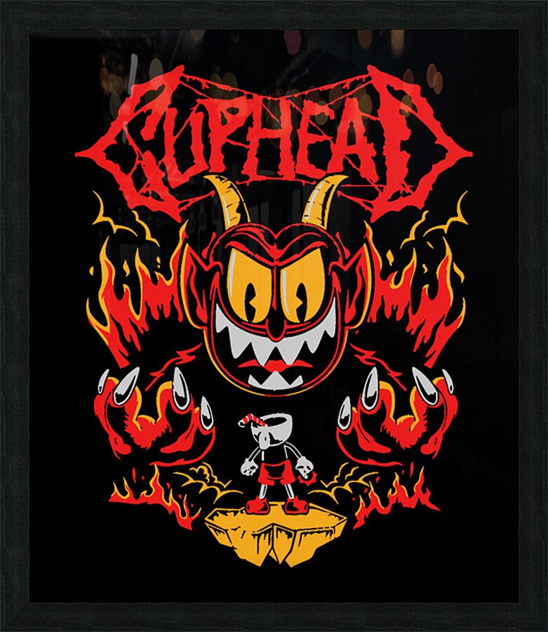 Cuphead 17 Picture Frame print