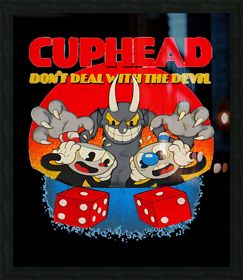 Cuphead 21 Picture Frame print