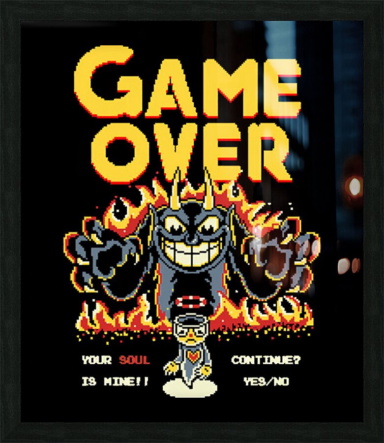Cuphead 26 Picture Frame print