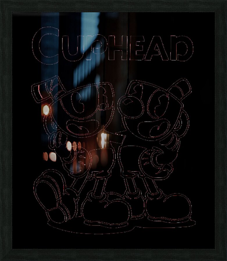 Cuphead 29 Picture Frame print