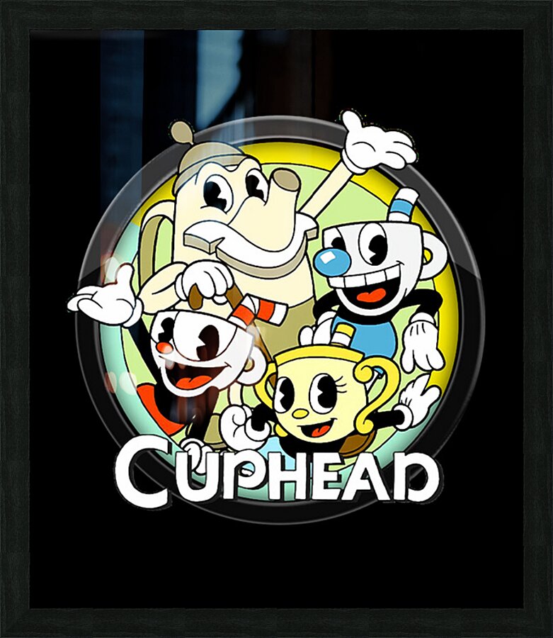 Cuphead 34 Picture Frame print