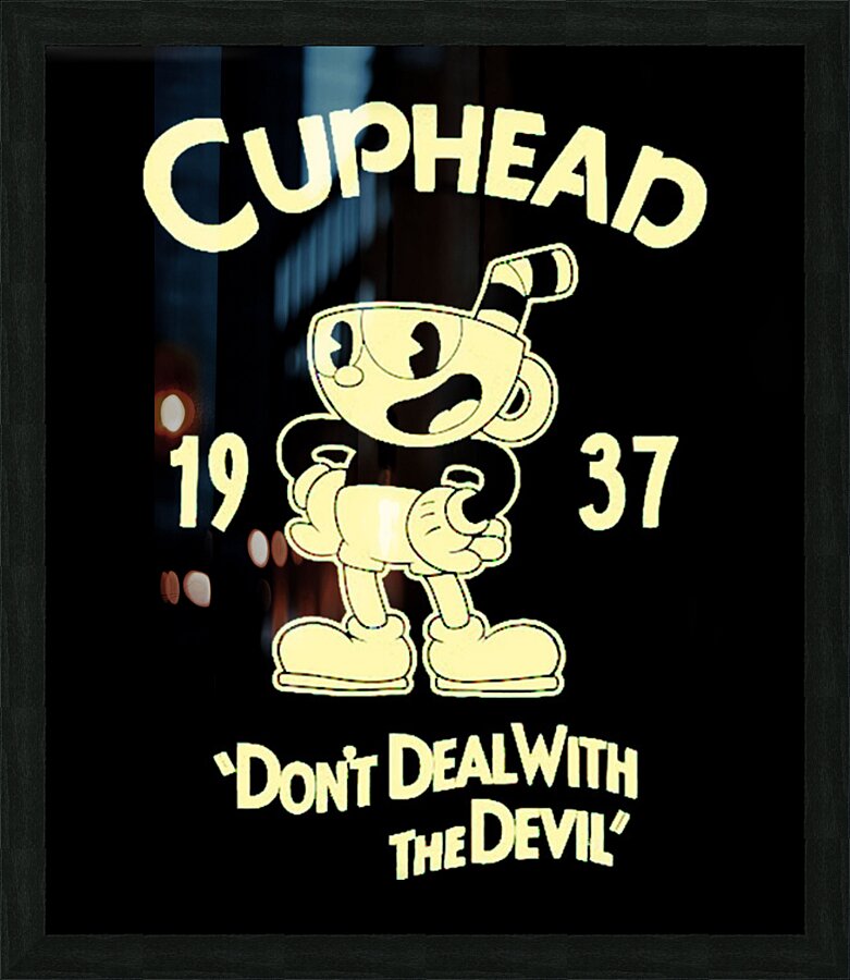 Cuphead 42 Picture Frame print