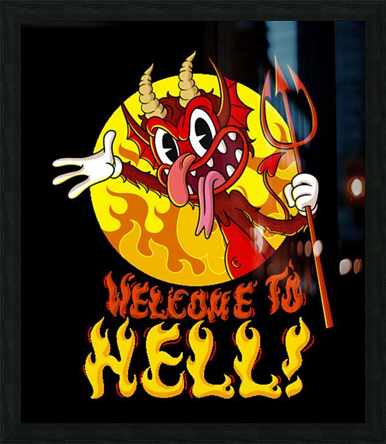 Cuphead 43 Picture Frame print