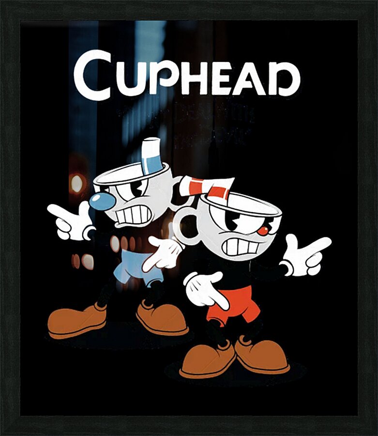 Cuphead 48 Picture Frame print