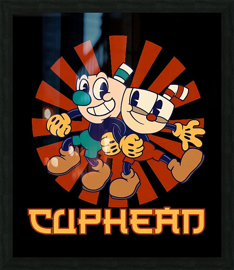Cuphead 52 Picture Frame print