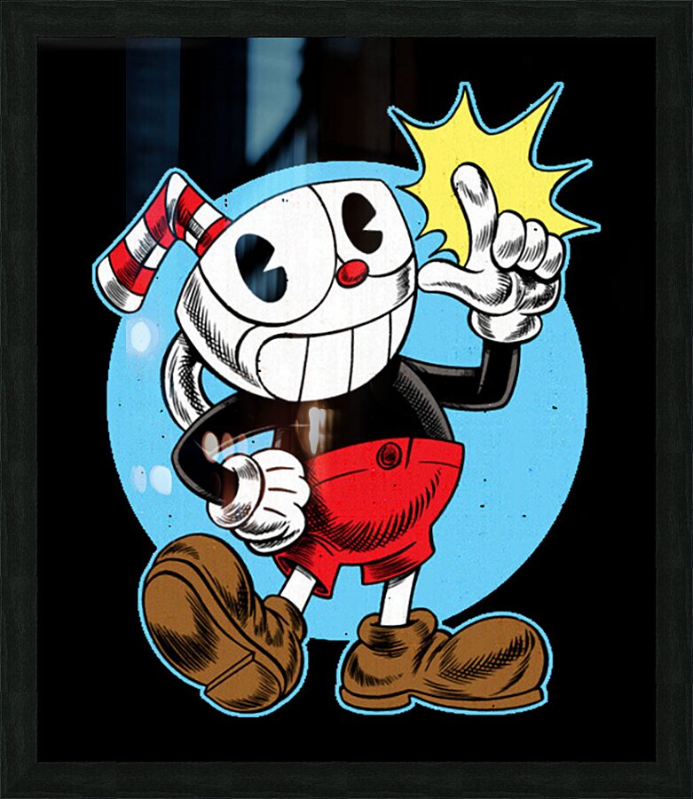 Cuphead 58 Picture Frame print