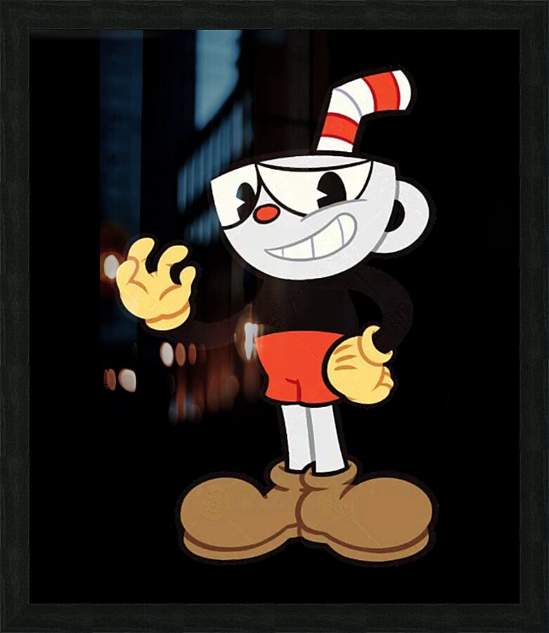Cuphead 60 Picture Frame print
