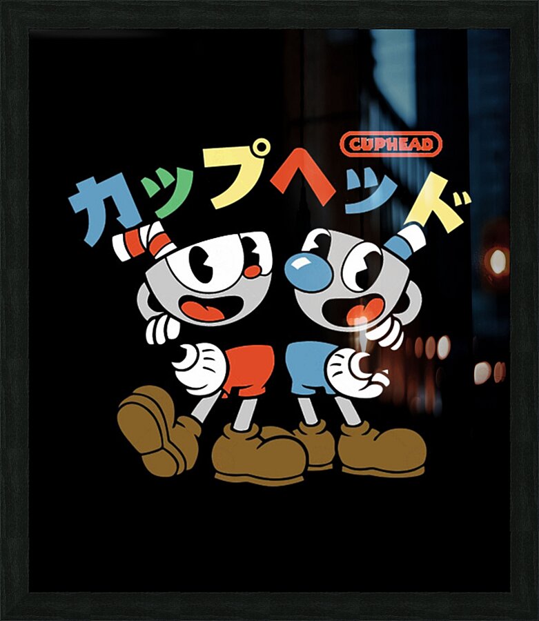 Cuphead 64 Picture Frame print