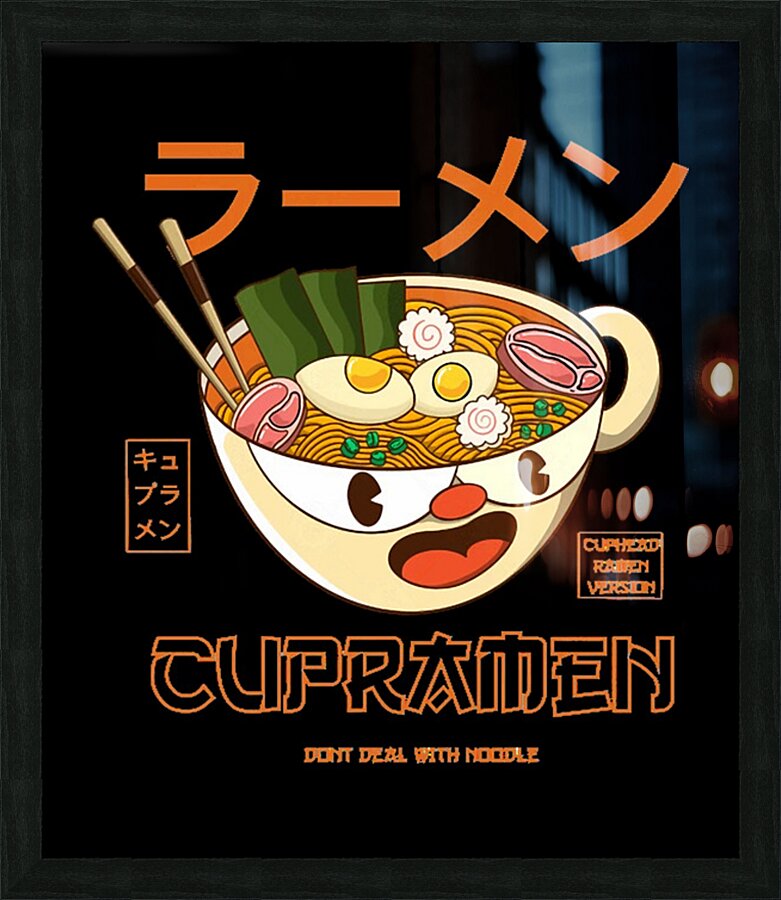 Cuphead 1 Picture Frame print