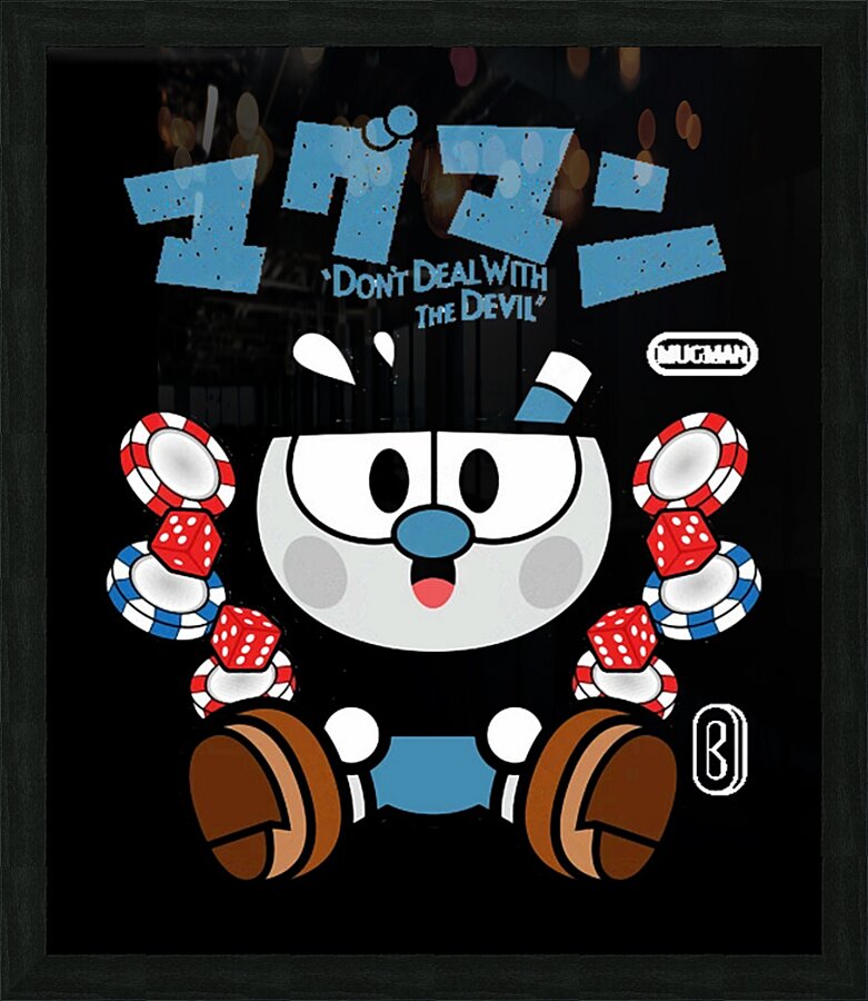 Cuphead 6 Picture Frame print