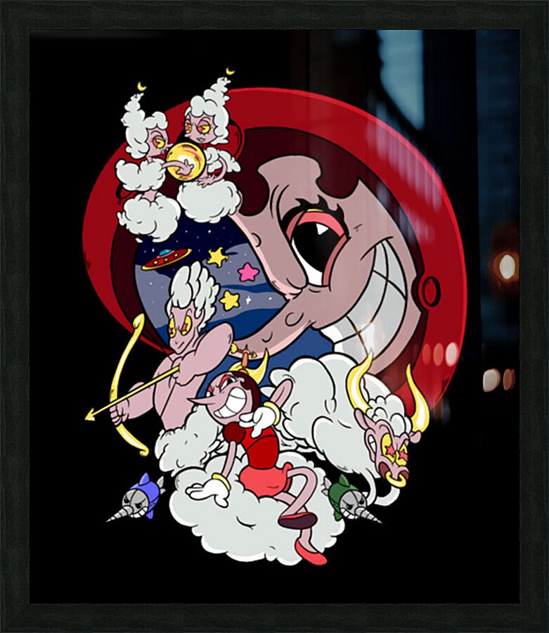 Cuphead 8 Picture Frame print