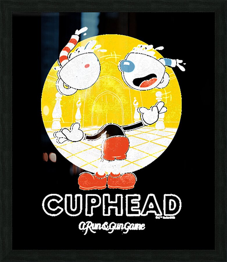 Cuphead 12 Picture Frame print